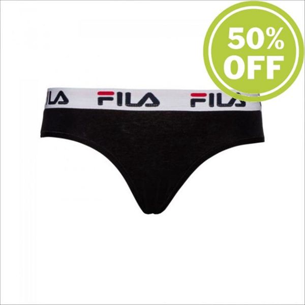 Fila 1 Pack Women's Briefs - Black,NZ 74-59613